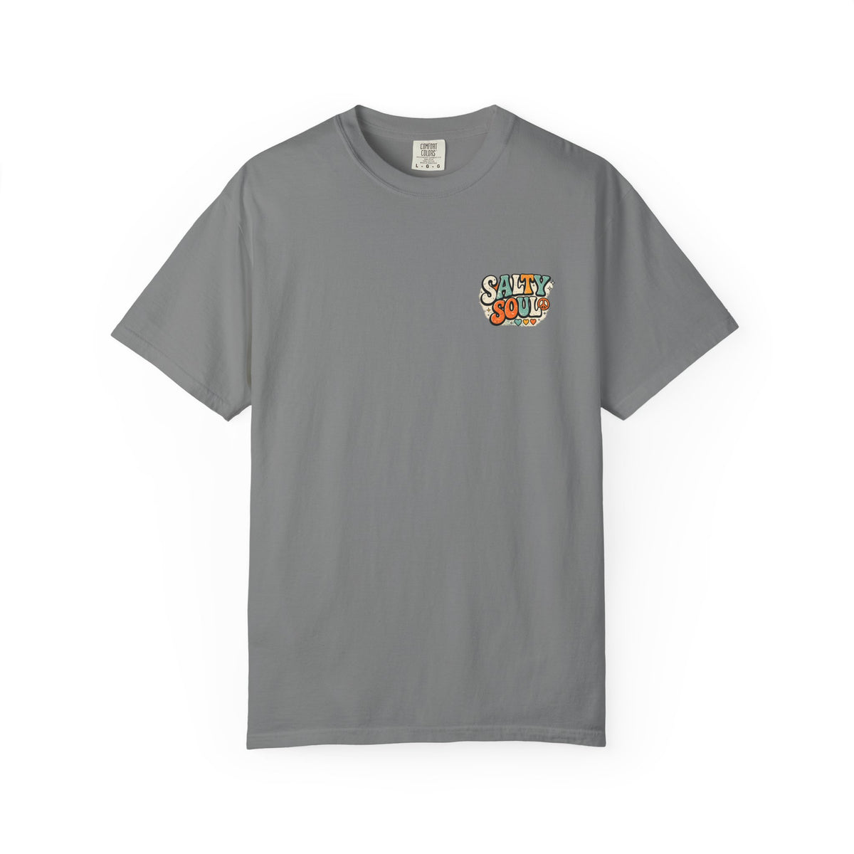 Salty Soul Vintage Surf T-Shirt — Retro 70s Beach Palm & Sunflower Graphic