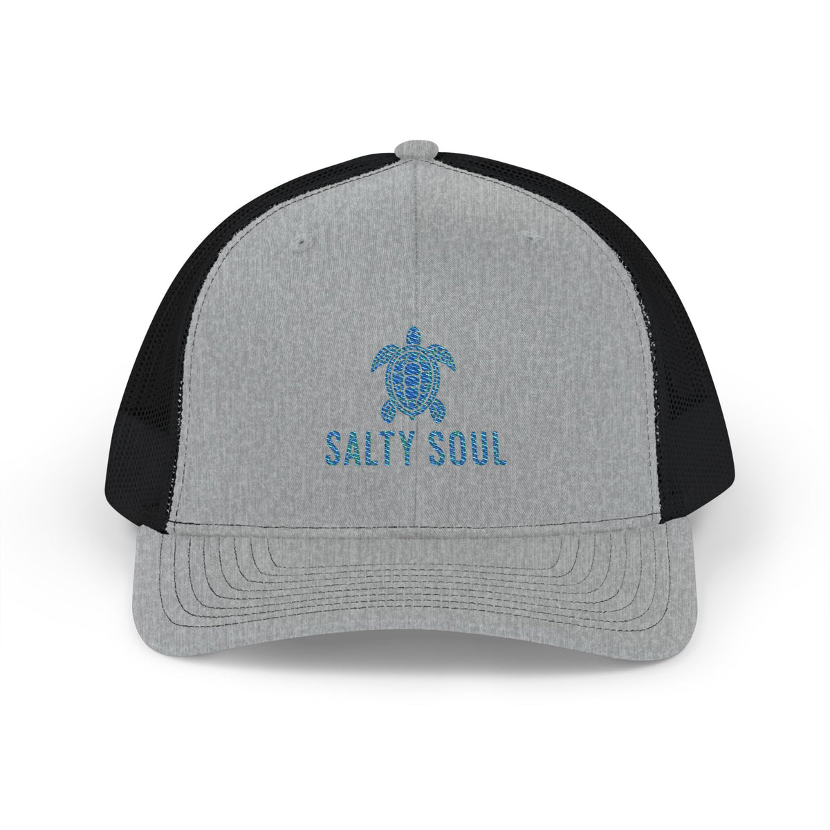 Turtle Logo Trucker Cap — 'Salty Soul' Embroidered Snapback